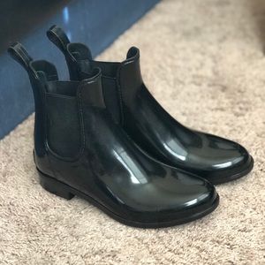 Black Size 6 Sam Edelman Ankle Height Rain Boots